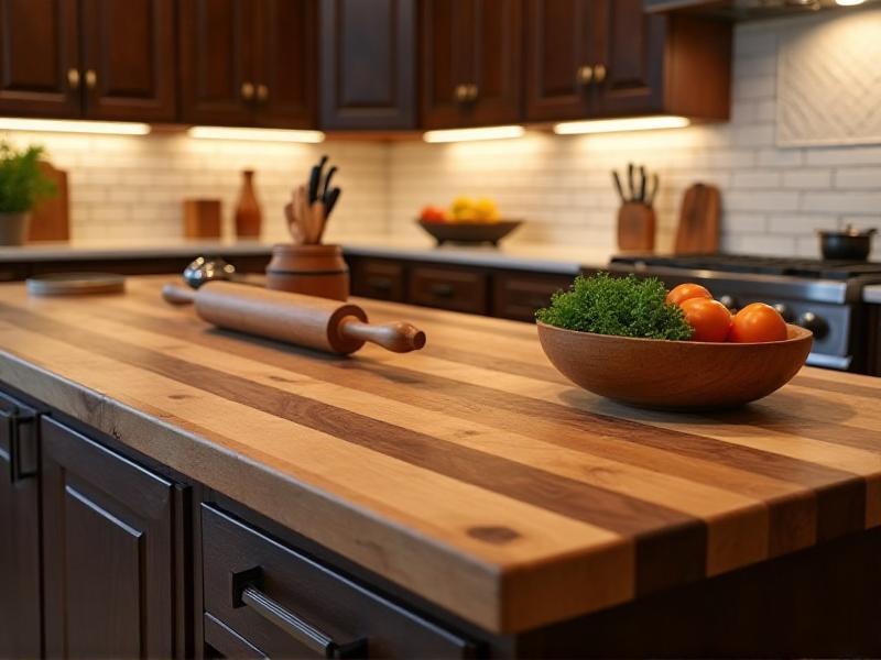 4. Butcher Block Countertops: Warmth and Functionality Combined