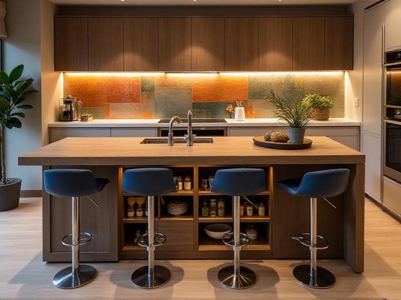 7. Incorporate a Kitchen Island for Added Functionality