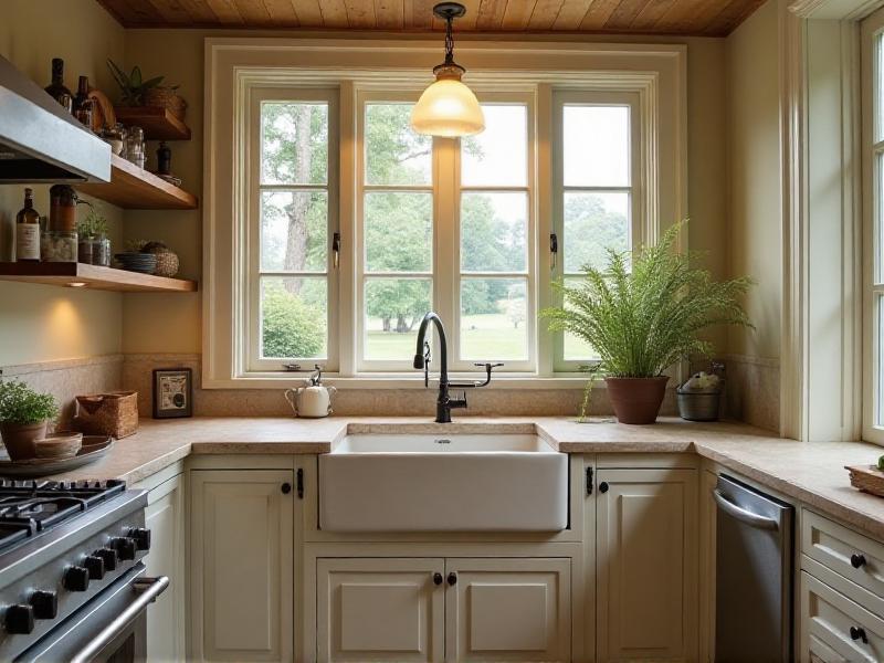 4. Add a Farmhouse Sink