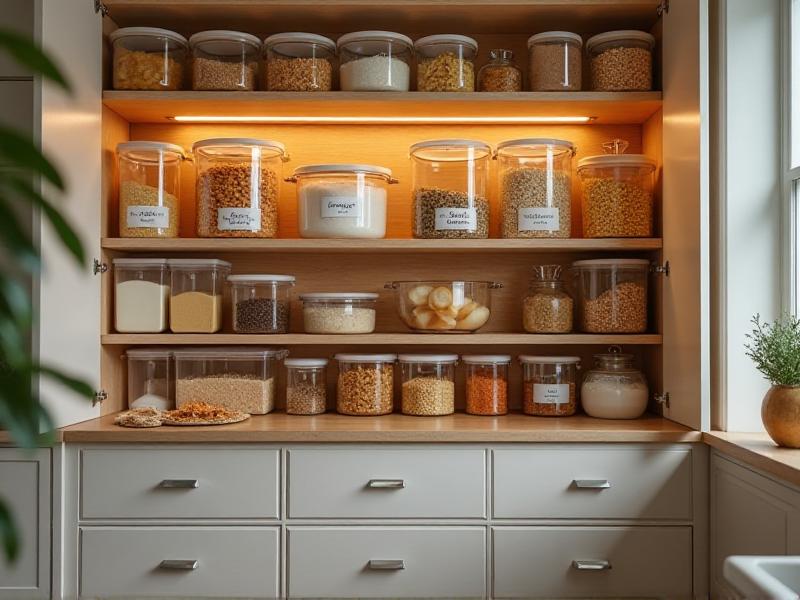 5. Organize Your Pantry with Clear Containers