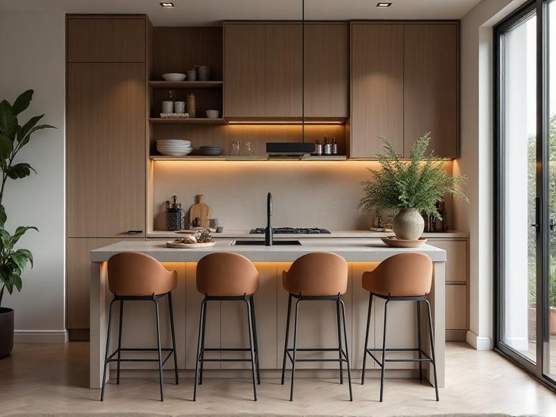 7. Opt for a Single-Level Island or Breakfast Bar