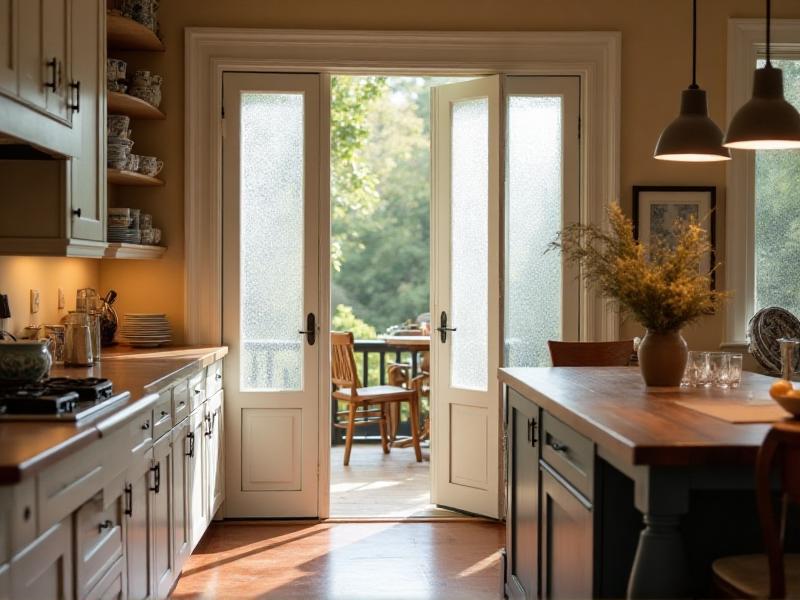 11. Use Glass Cabinet Doors for a Light and Airy Feel