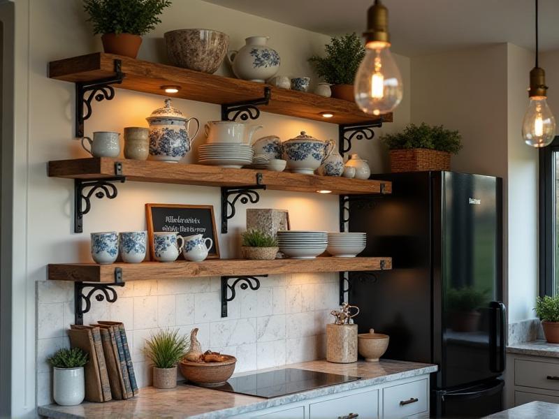 3. Install Open Shelving